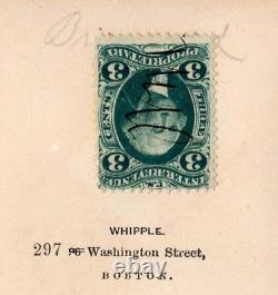 1860s BOSTON Civil War Man ID Military Uniform Goatee Revenue Stamp CDV WHIPPLE