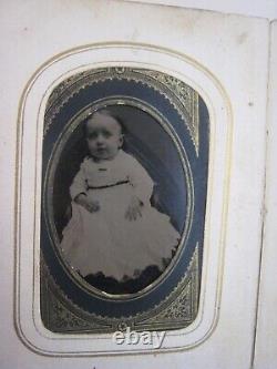 1860s CIVIL WAR ERA PHOTO ALBUM. 46 IMAGES. TINTYPES/CDV'S