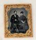 1860s Silver Daguerreotype, Holmes Booth & Hayden's Superfine Tintype Gold Frame