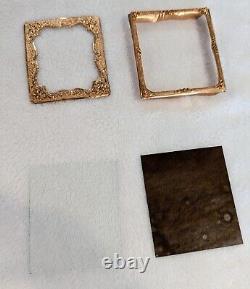 1860s Silver Daguerreotype, Holmes Booth & Hayden's Superfine Tintype Gold Frame