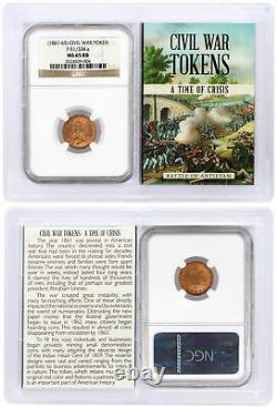 1861-65 Civil War Token F-51/334 a Our Army NGC MS65 RB