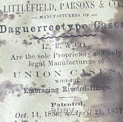 1861-65 Nice Civil War Union Soldier, 1/4 Plate Tin Type, Gotta-Percha Case