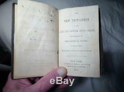 1861 CIVIL WAR SOLDIER PHOTO & POCKET BIBLE from RICHMOND INDIANA ESTATE VG