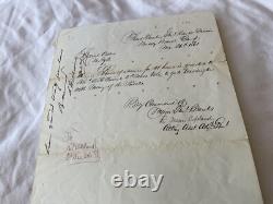 1861 Civil War General Seth Williams Muddy Branch Camp Md Furlough Gen Banks 445