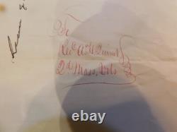 1861 Civil War General Seth Williams Muddy Branch Camp Md Furlough Gen Banks 445