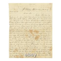 1861 Civil War Letter-Early Action on the Potomac River for Pennsylvania Soldier