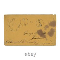 1861 Civil War Letter-Early Action on the Potomac River for Pennsylvania Soldier