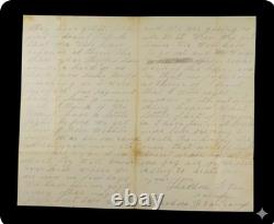 1861 Civil War Letter Theodore Van Camp, 15th NJ Wounded & Andersonville POW