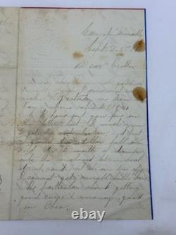1861 Civil War Soldier Letter Camp Trembly Ohio Union Army Patriotic Stationery