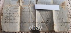 1861 Civil War Washington Co Abingdon Virginia 105th Militia Regiment Enlistment