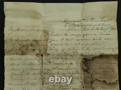 1861 antique CIVIL WAR SOLDIER LETTER virginia CAPT JOHN PRICE BROCK to Amanda