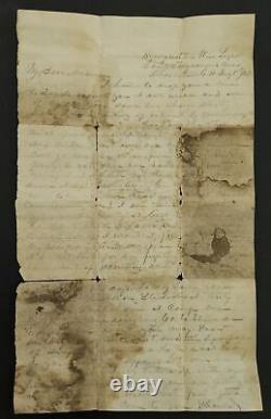 1861 antique CIVIL WAR SOLDIER LETTER virginia CAPT JOHN PRICE BROCK to Amanda