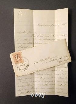 1862-65 Civil War Era 5 Letter Lot Aspinwall Panama RR & Sing Sing NY History