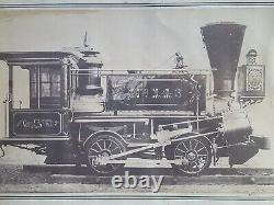 1862 Civil War Baldwin Pennsylvania RR 0-4-0 Train Builder's Photograph RARE