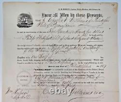 1862 Civil War Blockade Runner Schooner Defiance Original Sale Customs Document