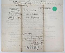 1862 Civil War Blockade Runner Schooner Defiance Original Sale Customs Document