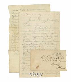 1862 Civil War Letter 1st Massachusetts Cavalry Battle of Secessionville