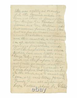 1862 Civil War Letter 1st Massachusetts Cavalry Battle of Secessionville