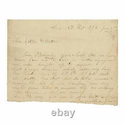 1862 Civil War Officer Letter 6th New Jersey Regiment at Battle of Seven Pines