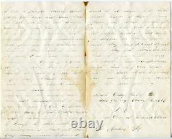 1862 Civil War Soldier Letter 11th New York Cavalry Wagon Driver Racist Language