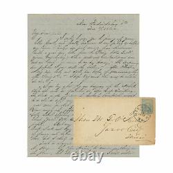 1862 Confederate Civil War Officer Letter Barksdale's Brigade Fredericksburg