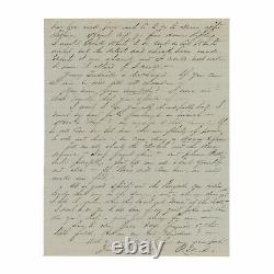 1862 Confederate Civil War Officer Letter Barksdale's Brigade Fredericksburg