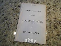 1862 Virginia Legislative Bill Cemetery Lots in Presidents Circle Hollywood