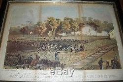 1863 6th New York Cavalry Charge Inscribed CIVIL War Brandy Station Virginia