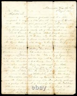 1863 CIVIL WAR LETTER -The 3rd Wisc Light Artillery Army of Cumberland