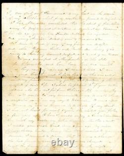 1863 CIVIL WAR LETTER -The 3rd Wisc Light Artillery Army of Cumberland