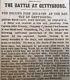 1863 CIVIL WAR newspaper CONFEDERATE EYEWITNESS Account of BATTLE of GETTYSBURG