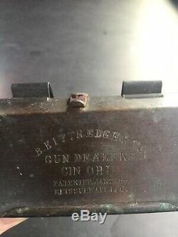 1863 Civil War Brass Cartridge Holder B Kittredge & Co Gun Dealers Cin Ohio