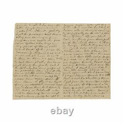 1863 Civil War Letter 1st SC State Troops Yankees Firing Upon Charleston