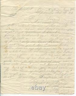 1863 Civil War Soldier Letter, Co. E 8th Ohio Vol