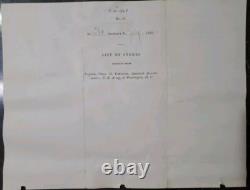1863 Civil War Transfer of Horse Wagon Supplies Incl 15,000 Horseshoes RARE