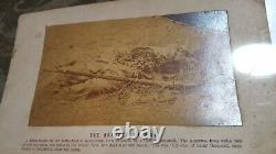 1863 Gettysburg Battle Dead Disemboweled Union Soldier Cabinet Card RARE