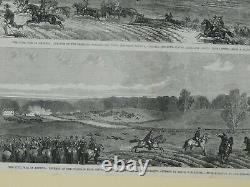 1863 Original Civil War Engraving Jefferson County Virginia Advance, Retreat