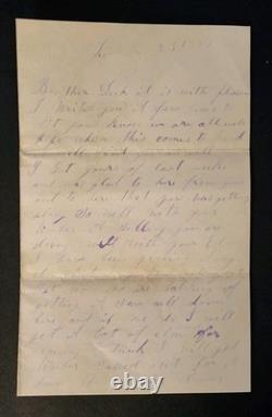 1863 Richard Berry 82nd OVI Letter Fighting Regiment Gettysburg