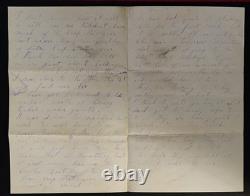 1863 Richard Berry 82nd OVI Letter Fighting Regiment Gettysburg