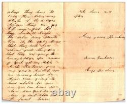 1864 American Civil War Solider Letter From Home On Battle Cry of Freedom Paper