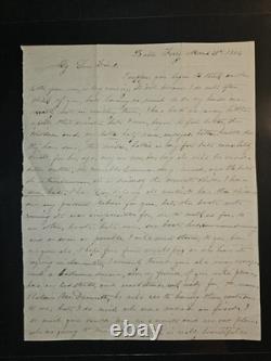 1864 Arabella Voigt Civil War Letter Balls Ferry GA Smallpox Pre Sherman March