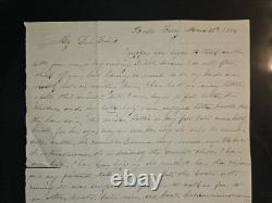 1864 Arabella Voigt Civil War Letter Balls Ferry GA Smallpox Pre Sherman March
