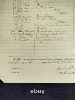 1864 CIVIL WAR Ordnance & Ordnance Stores CRACKER LINE, Wauhatchie Valley TN