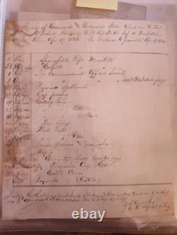 1864 CIVIL WAR Ordnance & Ordnance Stores WAUHATCHIE VALLEY TN, April