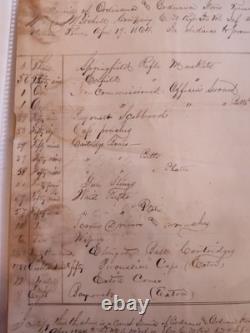 1864 CIVIL WAR Ordnance & Ordnance Stores WAUHATCHIE VALLEY TN, April
