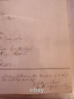 1864 CIVIL WAR Ordnance & Ordnance Stores WAUHATCHIE VALLEY TN, April