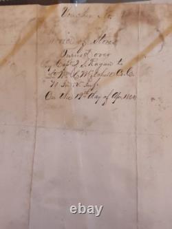1864 CIVIL WAR Ordnance & Ordnance Stores WAUHATCHIE VALLEY TN, April
