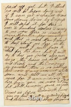 1864 CIVIL War Letter & Cover 83rd Ovi Hamilton Ohio Free State Spring Campaign