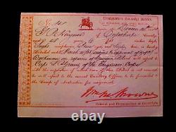 1864 Civil War CSA Oglethorpe County, Georgia Conscript Filled Form Beautiful