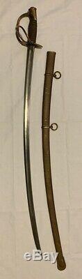 1864 Civil War Cavalry Sword Emerson & Silver Saber Scabbard DFM Model 1860